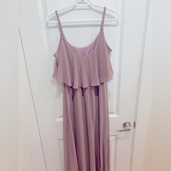 Show Me Your Mumu, Caitlyn Ruffle Maxi Dress, size Medium, long and unaltered. - Picture 2 of 6